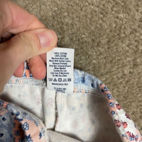 Janie & Jack Sleepwear Set Girls Size 8 Multi Floral Patchwork Pajama Top & Pant - Picture 10 of 13